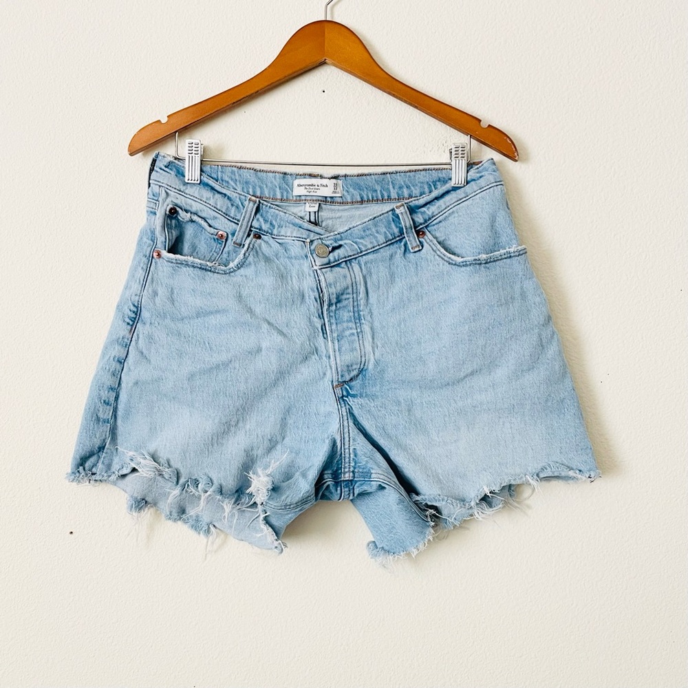 Abercrombie & Fitch Light Blue Jean Shorts